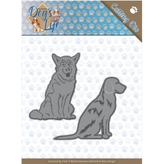 ADD10189 Stanzschablone Amy Design - Dogs - Sitting Dogs