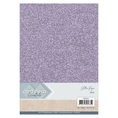 CDEGP018 Glitter Papier Lilac A4 1 Blatt