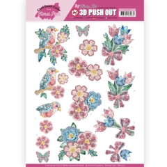 SB10413 YC Stanzbogen Floral Pink (Kitschy Lala) - Kitchy Flowers