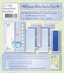 LCR61.7360 Star Sticker Set blau