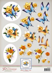 APA3D023 Anns Paper Art 3D Decoupage - Daffodils