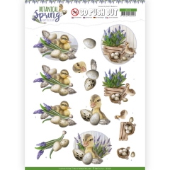 SB10434 3D Pushout - Amy Design - Botanical Spring - Happy Ducks***