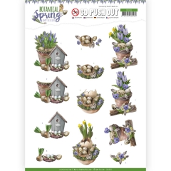 SB10435 3D Pushout - Amy Design - Botanical Spring - Spring Arrangement