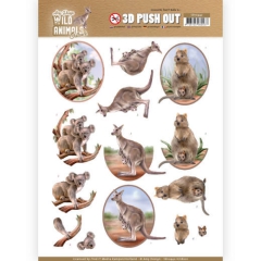 SB10442 3D Pushout - Amy Design - Wild Animals Outback - Kangaroo