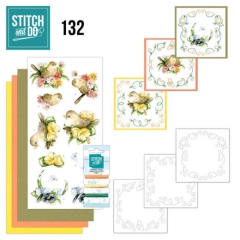STDO132 Stitch and Do 132 - PM - Delicate Flowers - Birds
