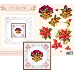 3DCE2008 3D Card Embroidery Sheet 8 Christmas Bells