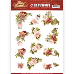 SB10461 3D Stanzbogen - Precious Marieke - Touch of Christmas - Pink Flowers