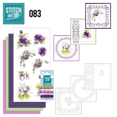STDO083 Stitch & Do Set 83 lila Blumen