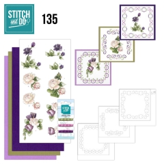 STDO135 Stitch & Do PM Purple Flowers