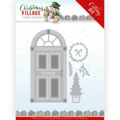 YCD10210 Stanzschablone YC Christmas Village Christmas Door