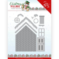 YCD10209 Stanzschablone YC Christmas Village Build Up House