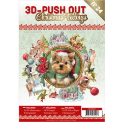 3DPO10024 3D Push Out Book 24 Christmas feelings