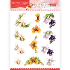 SB10450 3D Push Out - Precious Marieke - Delicate Flowers - Orchid