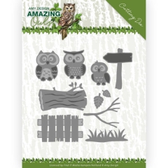 ADD10217 AD Stanzschablone Amazing Owls Owl Family***