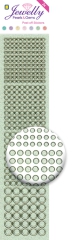 3.8056 Jewelly Pearls & Gems Dots GT Green, 2 Bogen