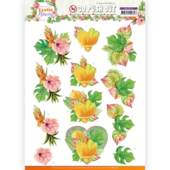 SB10570 JA Stanzbogen Exotic Flowers - Orange Flowers