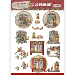 SB10567 AD Stanzbogen History of Christmas - Christmas Window