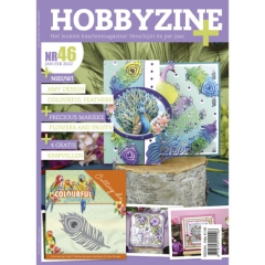 HZBP46 HobbyZine Plus 46 mit Stanzschablone ADD10263 Wundervolle Federn