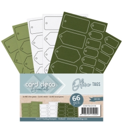 Card Deco Essentials Olive Tags (olive Labels)