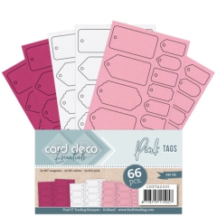 Card Deco Essentials Pink Tags (Pink Labels)