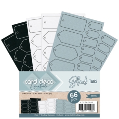 Card Deco Essentials Black Tags (Schwarze Label)
