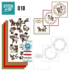 STDO018 Stitch & Do 18 Schneemann und Rentier
