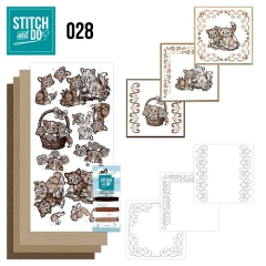 STDO028 Stitch & Do 28 Braune Katzen