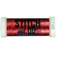 SDHDM04 Stich & Do Stickgarn Rot Metallic 200m