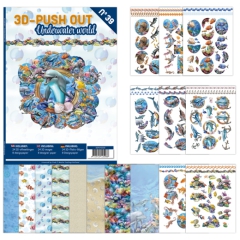 3DPO10039 3D Push Out Buch Unterwasserwelt