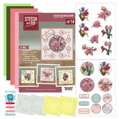STDOOC10014 Stitch & Do on Colour 14 Graceful Flowers
