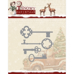 ADD10305 AD Stanzschablone Snowy Christmas Christmay Keys