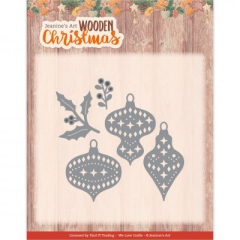 JAD10177 JA Stanzschablone Wooden Christmas Wooden Ornaments