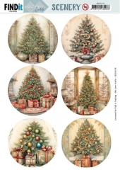 CDS10178 Stanzbogen Card Deco Essentials Christmas Tree Round