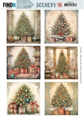 CDS10179 Stanzbogen Card Deco Essentials Christmas Tree Square