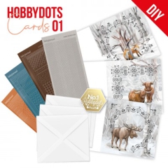 HDC10001 Hobby Dots Cards 1 Sturdy Winter