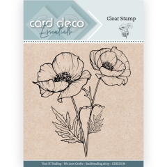 CDECS136 Card Deco Essentials Clear Stempel Poppy (Klatschmohn)