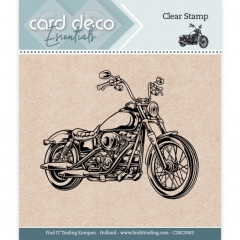 CDECS063 Card Deco Essentials Clear Stempel Motorrad