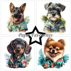 PFA119 A5 Paper Pack paper Favourites Summer Dogs
