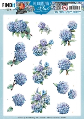 SB10911 YC Stanzbogen Blooming Blue Hydrangea