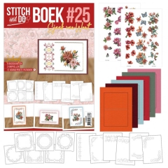 STDOBB025 Stitch & Do A6 25 Reddish Flowers  Sjaak van Went***