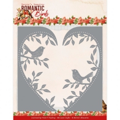 BBD10011 Stanzschablone Berries Beauties Romantic Birds Romantisches Herz