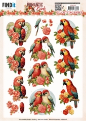 CD12167 Schneidebogen Berries Beauties Romantic Birds Romantic Parrot