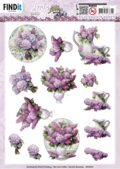 SB10925 Stanzbogen Berries Beauties Lovely Lilacs Blumenbouquets