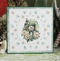 CD12190 AD Schneidebofen Enchanting Christmas Schneemann