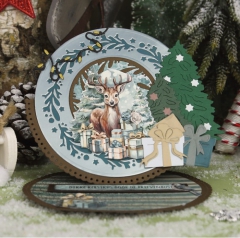 CD12191 AD Schneidebogen Enchanting Christmas Reh