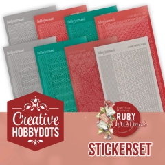 CHSTS052 Stickerset zu Creative Hobbydots 52 Ruby Christmas