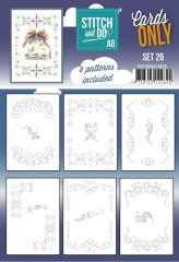 COSTDOA610026 Stitch & Do Cards Only A6 Set 26