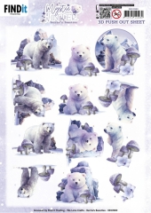 SB10980 Stanzbogen Berries Beauties Mystic Winter Mystic Polar Bears