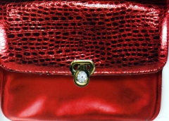 157r Doppelkarte Geldbrse rot