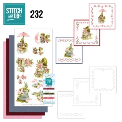 STDO232 Stitch & Do 232 PM Flowers in Pot (Blumen im Topf)